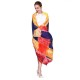 Women Soft Printing Satin Silk Scarves Outdoor Summer Sunscreen Beach Shawl Towel