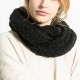 Women Solid Knitted Collar Scarves Warm Neck Scarves Neck Warmer Circle Scarf Windproof