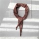 Women Spring Autumn Casual Triangle Scarf Wave Point Soft Small Scarf