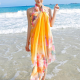 Women Spring Summer Oversized Printing Scarf Sunscreen Chiffon Scarves Shawls Beach Towel