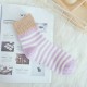 Women Stripe Artificial Rabbit Hair Thicken Winter Warm Socks Casual Deodorization Crew Sock