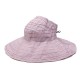 Women Stripe Summer Sunshade Cotton Beach Hat Outdoor Casual Visor Sun Hat