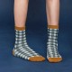 Women Students Cotton Plaid Middle Tube Socks