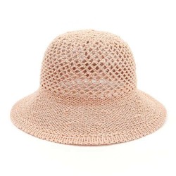 Women Summer Bamboo Breathable Bucket Hat Wide-Brimmed Visor Hat