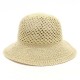 Women Summer Bamboo Breathable Bucket Hat Wide-Brimmed Visor Hat