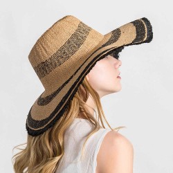 Women Summer Beach Outdoor Wide Brim Straw Hat Breathable Sunshade Visor Hat