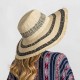 Women Summer Beach Outdoor Wide Brim Straw Hat Breathable Sunshade Visor Hat