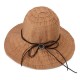 Women Summer Big Brim Sunscreen Bucket Hat Casual Foldable Visor Beach Hat