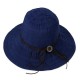 Women Summer Big Brim Sunscreen Bucket Hat Casual Foldable Visor Beach Hat