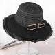 Women Summer Bowknot Straw Beach Hat Big Brim Sunshade Visor Bucket Hats