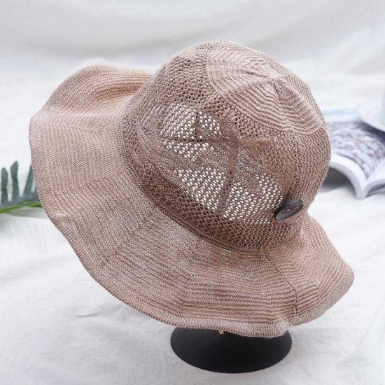 Women Summer Breathable Five Stars Sunscreen Bucket Hat Outdoor Casual Travel Beach Sea Hat