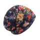 Women Summer Breathable Thin Flowers Ethnic Cotton Lace Beanie Hat Vintage Good Elastic Turban Caps