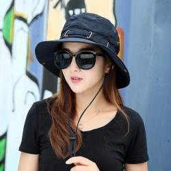 Women Summer Breathable Wide Brim Fisherman Hat Outdoor Gardening Sunscreen Visor Bucket Hats