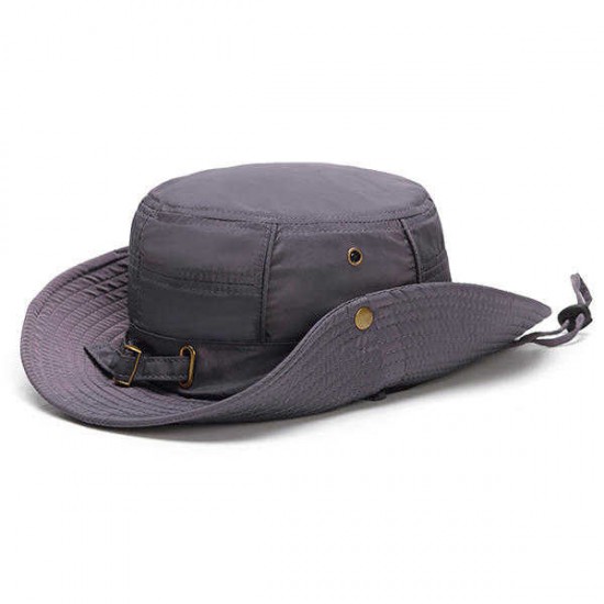 Women Summer Breathable Wide Brim Fisherman Hat Outdoor Gardening Sunscreen Visor Bucket Hats