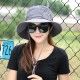 Women Summer Breathable Wide Brim Fisherman Hat Outdoor Gardening Sunscreen Visor Bucket Hats