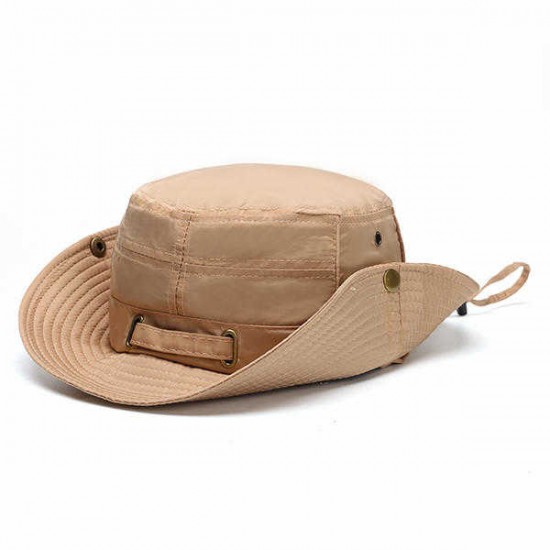 Women Summer Breathable Wide Brim Fisherman Hat Outdoor Gardening Sunscreen Visor Bucket Hats