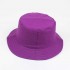 Women Summer Casual Solid Color Fisherman Hat Foldable Double-Sided Bucket Hat