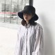 Women Summer Casual Solid Color Windbreaker Fisherman Hat Wide Brim Bucket Hat