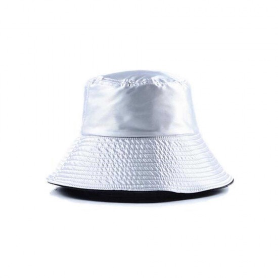 Women Summer Casual Solid Color Windbreaker Fisherman Hat Wide Brim Bucket Hat