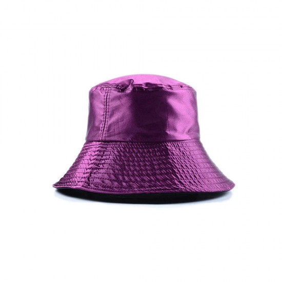 Women Summer Casual Solid Color Windbreaker Fisherman Hat Wide Brim Bucket Hat