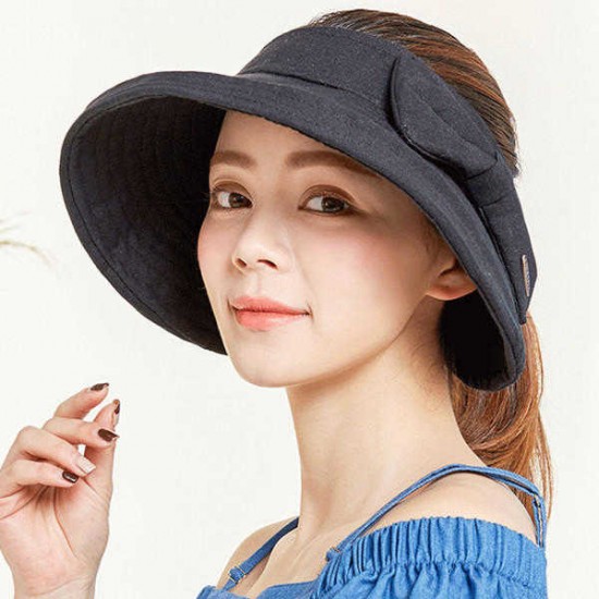 Women Summer Causal UV Protection Sunshade Hat Collapsible Outdoor Hat