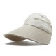 Women Summer Causal Wide Brimmed Sun Hat Outdoor Adjustable Sunshade Visor Empty Top Hats