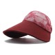 Women Summer Causal Wide Brimmed Sun Hat Outdoor Adjustable Sunshade Visor Empty Top Hats