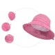 Women Summer Chiffon Flower Bow Bucket Hat Casual Sunscreen Visor Beach Hat