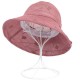 Women Summer Chiffon Flower Bow Bucket Hat Casual Sunscreen Visor Beach Hat