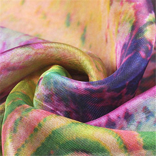 Women Summer Chiffon Multifunction Printing Sunscreen Scarves Shawls Beach Towel