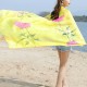 Women Summer Chiffon Rose Printed Beach Towels Thin Soft Shawl Scarf