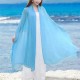 Women Summer Chiffon Scarf Solid Soft Long Scarves Shawls Sunscreen Beach Towel