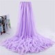 Women Summer Chiffon Scarf Solid Soft Long Scarves Shawls Sunscreen Beach Towel