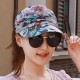 Women Summer Chiffon Sunscreen Ponytail Empty Top Baseball Cap Outdoor Casual Travel Anti-UV Hat