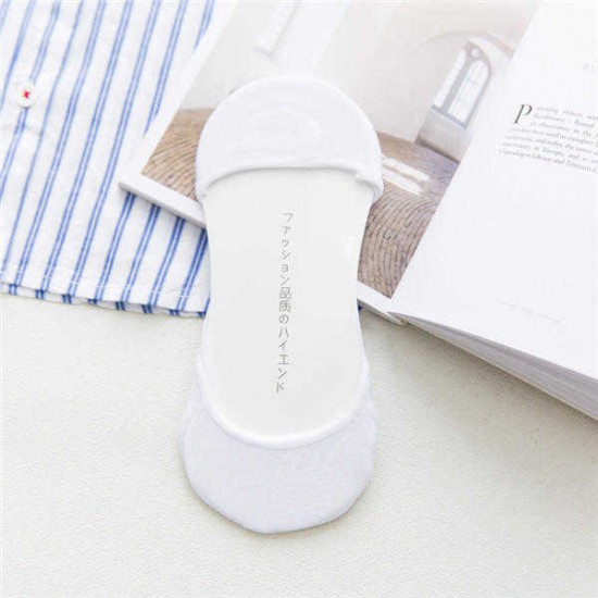 Women Summer Cotton Breathable Boat Socks Non-Slip Soft Socks