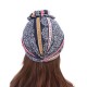 Women Summer Cotton Floral Chemo Turban Cap Bohemian Style Beanie Hat