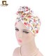 Women Summer Cotton Floral Chemo Turban Cap Bohemian Style Beanie Hat