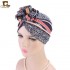 Women Summer Cotton Floral Chemo Turban Cap Bohemian Style Beanie Hat