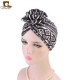 Women Summer Cotton Floral Chemo Turban Cap Bohemian Style Beanie Hat