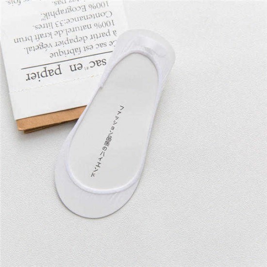 Women Summer Cotton Invisible Socks Heel Pad Non-Slip Boat Socks