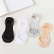 Women Summer Cotton Non-Slip Boat Socks Crystal Silk Breathable Socks