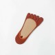 Women Summer Cotton Solid Color Five Toe Socks Breathable Sweat Absorption Invisible Sock