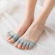 Women Summer Cotton Toe Socks Invisible Half Grip Heel Socks Breathable Sock