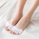 Women Summer Cotton Toe Socks Invisible Half Grip Heel Socks Breathable Sock