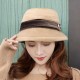 Women Summer Crimped Sun Protection Wide Brimmed Bucket Hat Fisherman Cap