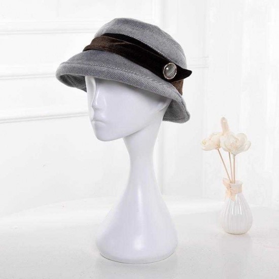 Women Summer Crimped Sun Protection Wide Brimmed Bucket Hat Fisherman Cap