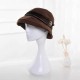 Women Summer Crimped Sun Protection Wide Brimmed Bucket Hat Fisherman Cap