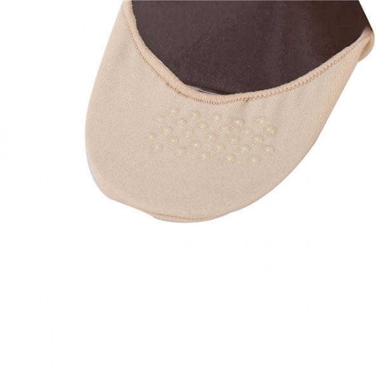 Women Summer Empty Five Toe Anti Skid Socks Soft Foot Cushion Sweat Invisible Sock