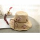 Women Summer Foldable Rafi Straw Hat Outdoor Breathable Anti-UV Sunscreen Bucket Hat