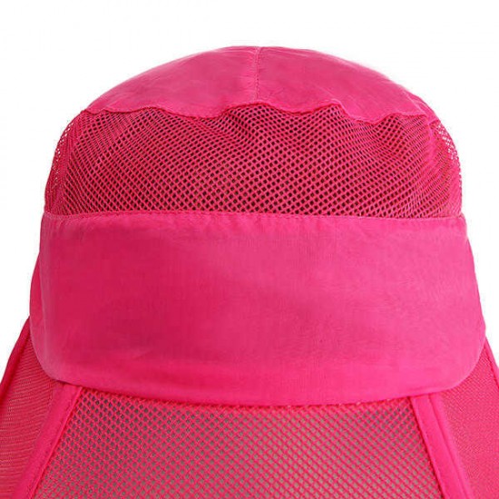 Women Summer Foldable Thin Breathable Wide Brim Beach Hat Outdoor Sport Sunscreen Visor Cap